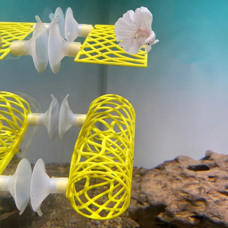 Aquarium Fish Hide - Plastic Fish Tank Aquarium Artificial Grid