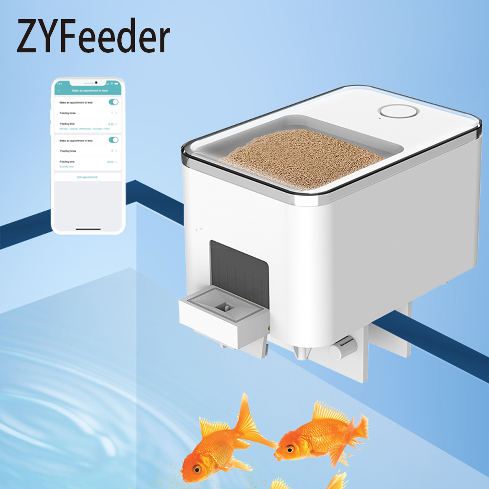 Aquarium Fish Feeder Automatic - 1PC WIFI/Button Version automatic fish feeder,