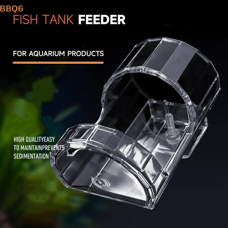 Aquarium Fish Feeder Automatic - *1Pcs Transparent Acrylic Wall-Mounted Fish Feeder