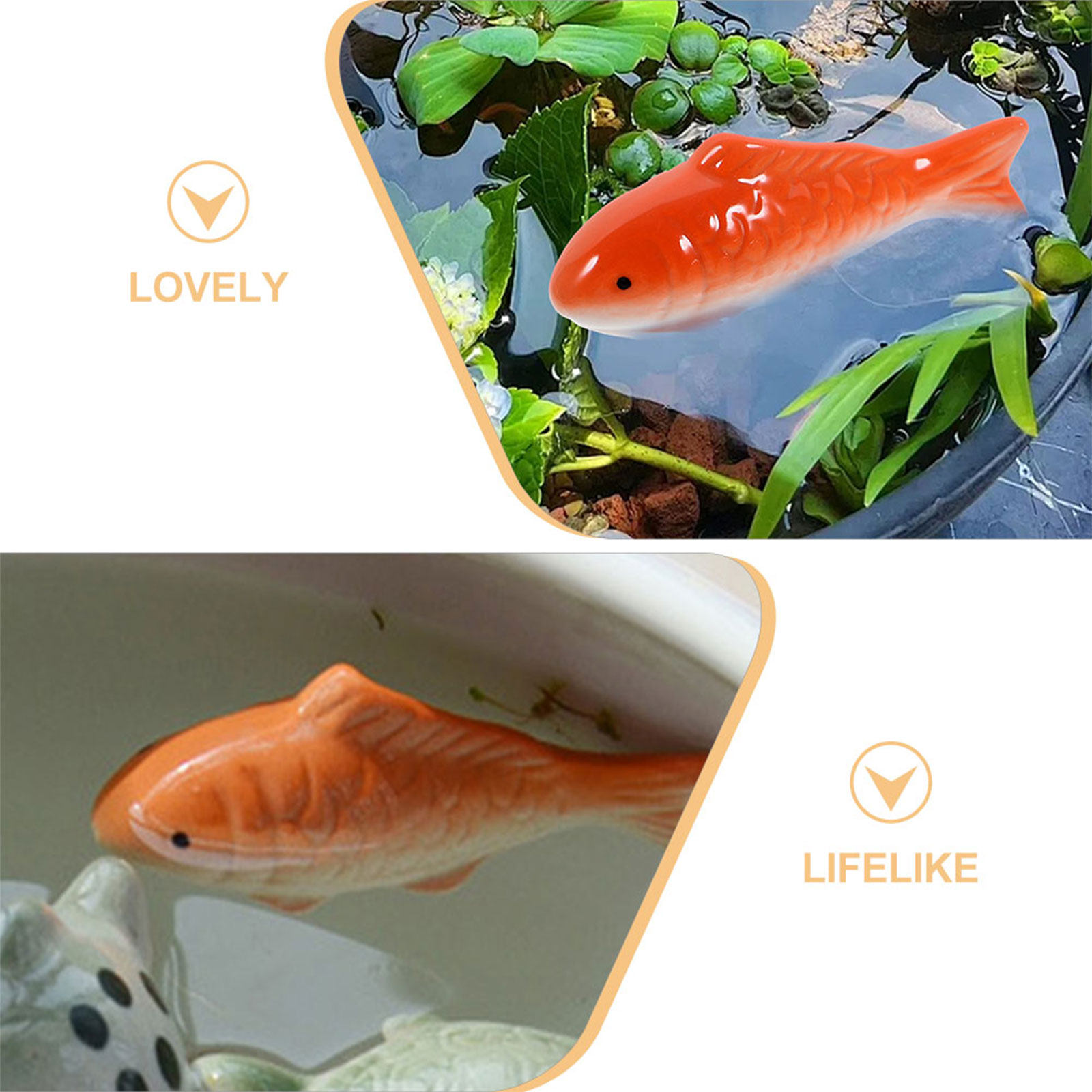 2Pcs Ceramic Floating Fish Dec – Aquarium Fish Escape recenzja i cena