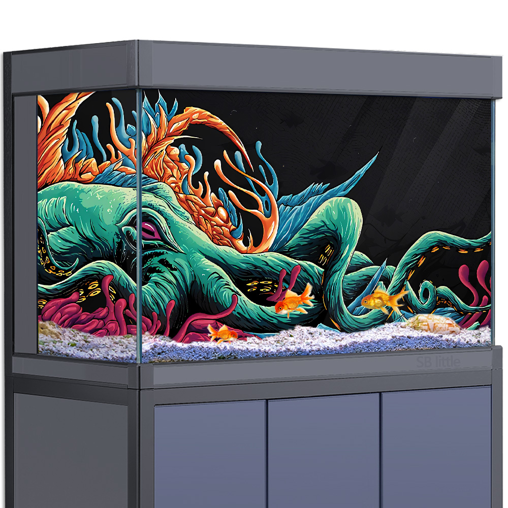 Aquarium Background Sticker -  – Aquarium Fish Monster recenzja i cena