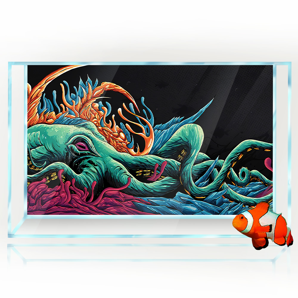 Aquarium Background Sticker -  – Aquarium Fish Monster recenzja i cena