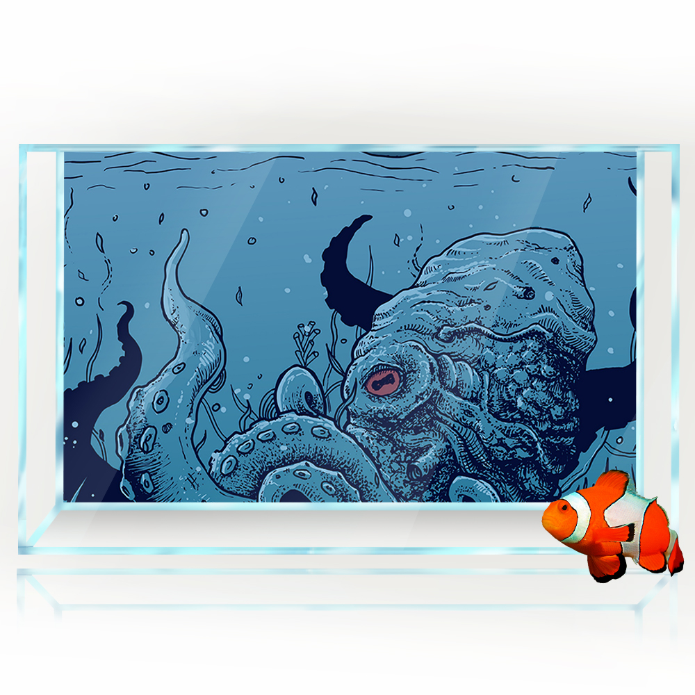Aquarium Background Sticker -  – Aquarium Fish Monster recenzja i cena