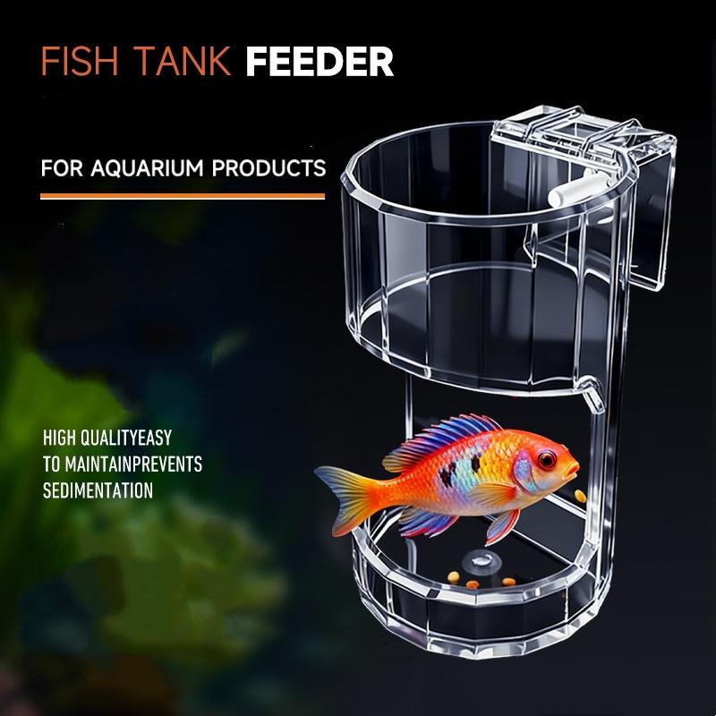 *1Pcs Transparent Acrylic Wall – Aquarium Fish Feeder Automatic recenzja i cena