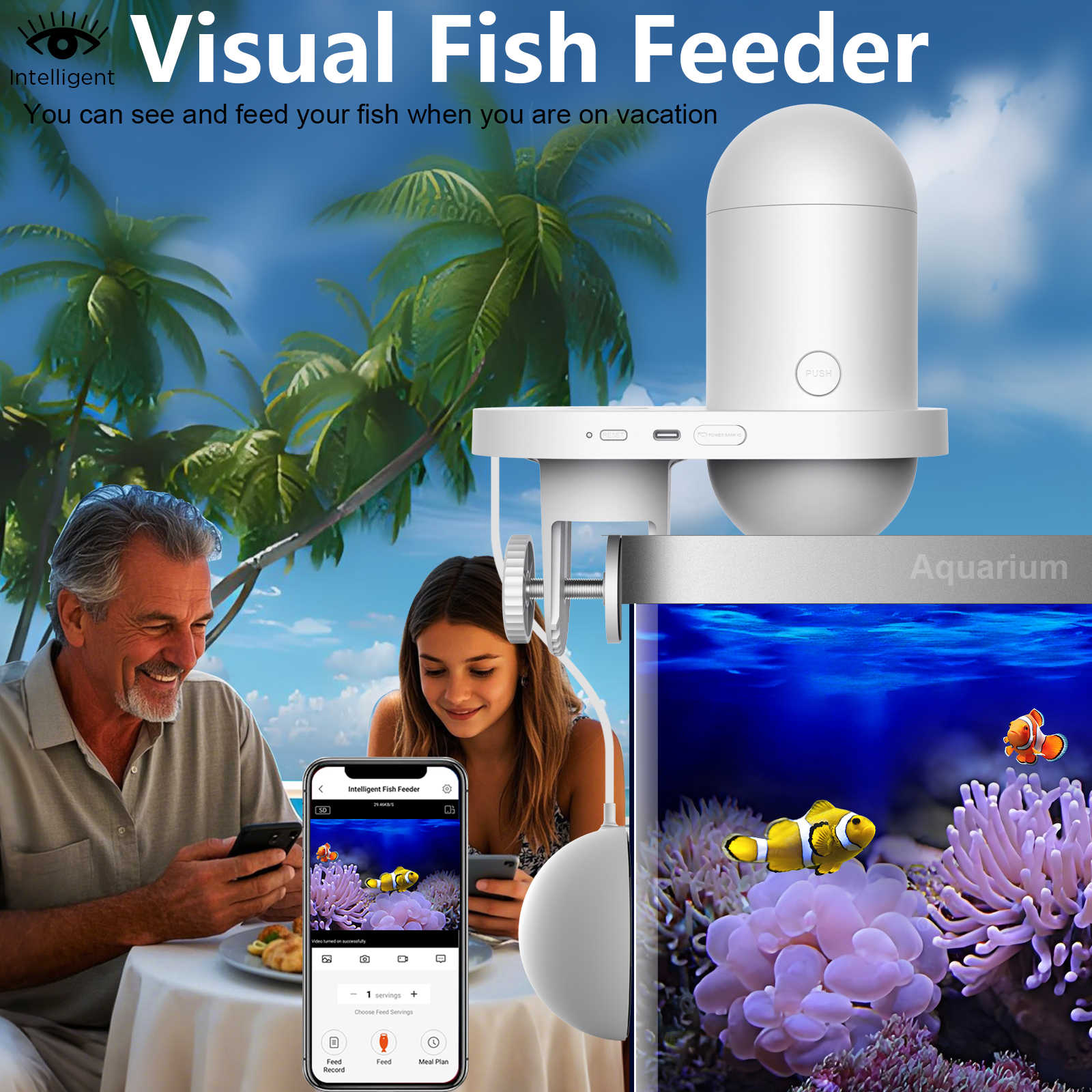 Automatic Fish Feeder With Cam – Aquarium Fish Feeder Automatic recenzja i cena
